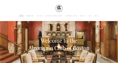 Desktop Screenshot of algonquinclub.com